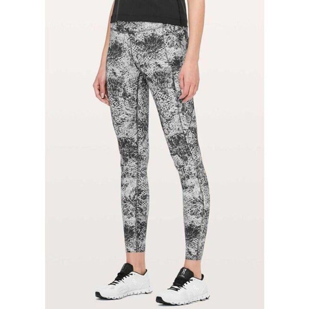 LULULEMON ATHLETICA Fast Free 7/8 Tight II 'Non Reflective Nulux 25' Size 4